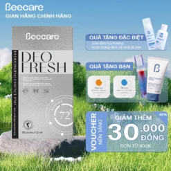 Gạc Khử Mùi Và Ngăn Tiết Mồ Hôi 72h DEO FRESH - Hộp lớn 36 miếng